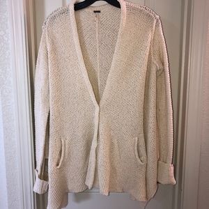 Free People Oversize Cardigan | Cream | Size S